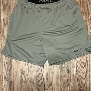 Nike Men's Light Green Athletic Shorts